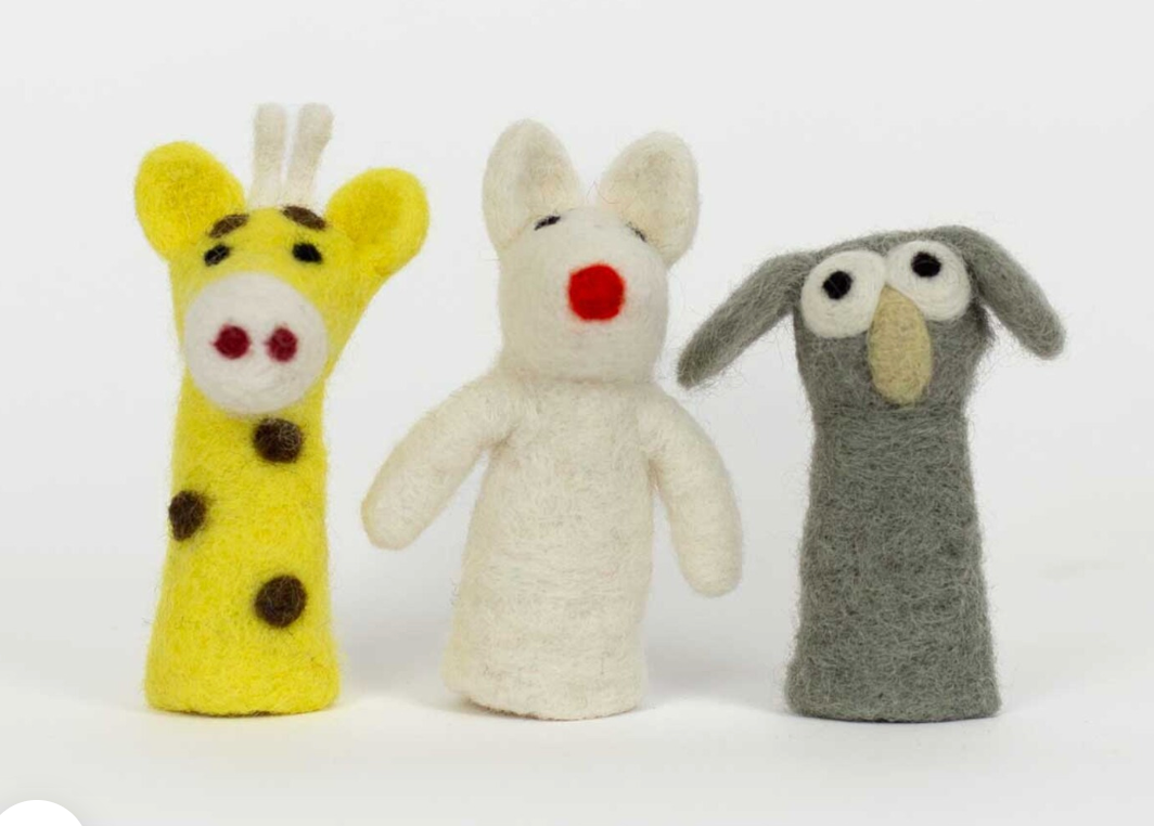 AWOC Felted Wool Finger Puppets