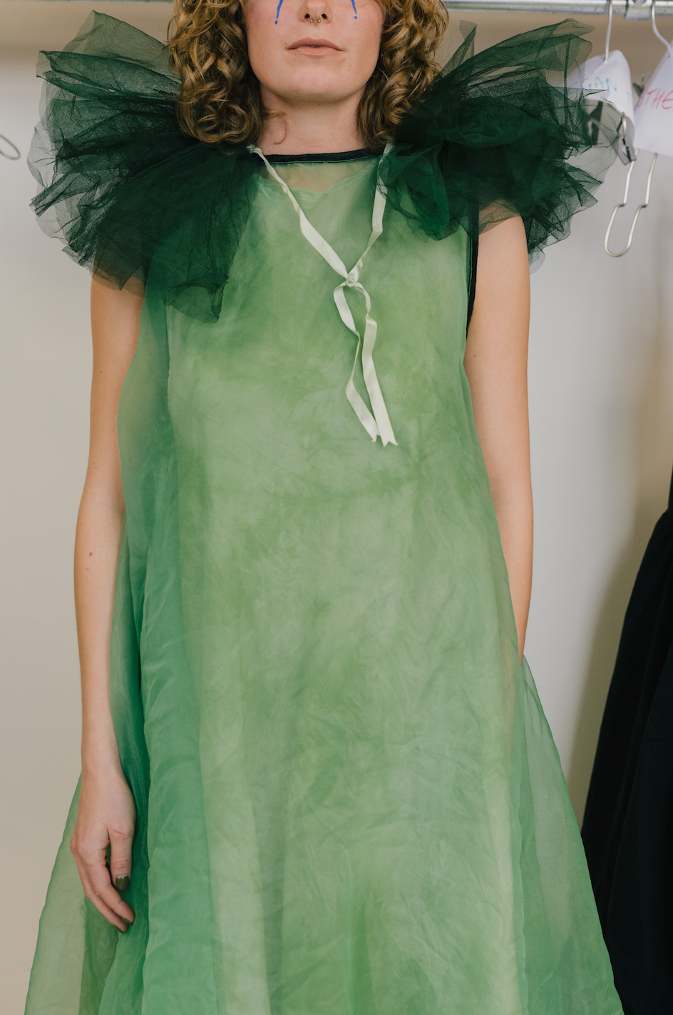 Green Tulle Neck Piece